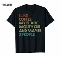 Black Mouth Cur Dog Owner Coffee Lovers Gift Vintage Retro T-Shirt S-4XL-5XL-6XL