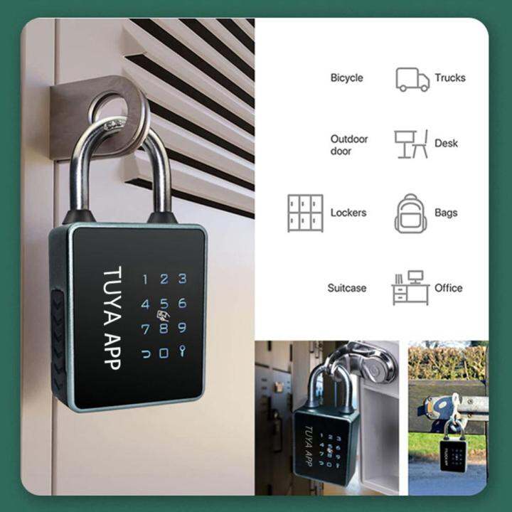 tuya-ttlock-แอปลิ้นชักนิรภัย-ip65กุญแจสมาร์ทที่ล็อกไร้กุญแจอะลูมินัมอัลลอยกันน้ำสำหรับตู้กระเป๋าเป้สะพายหลัง