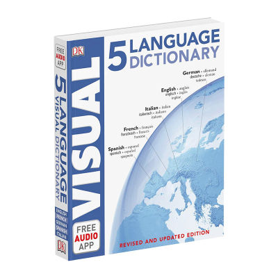 DK 5 languages graphic Dictionary English original 5 language Visual Dictionary English reference book original English book