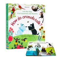 หนังสือภาษาอังกฤษ Usborne Lift The Flap Book First Questions and Answers How Do Animals Talk English Book Bedtime Reading Story Book for Kids Hardcover หนังสือป๊อปอัพ สามมิติ นิทานภาษาอังกฤษ หนังสือสำหรับเด็ก หนังสืออ่านก่อนนอน หนังสือ