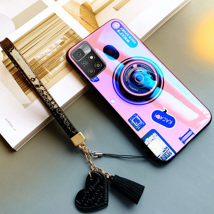 gloden-tree-for-xiaomi-poco-m3-m3pro-m4pro-4g-5g-case-camera-pattern-stand-beautiful-tassel-hand-strap-protective-back-cover-couple-cases