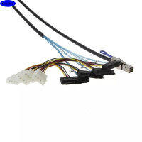 Mini SAS HD SFF-8644ถึง4พอร์ต SAS SFF-8482 29P Server Adapter Cables