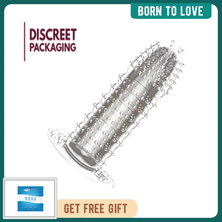 【discreet Packaging 】reusable Condoms Set Choice Of Spikes Silicone