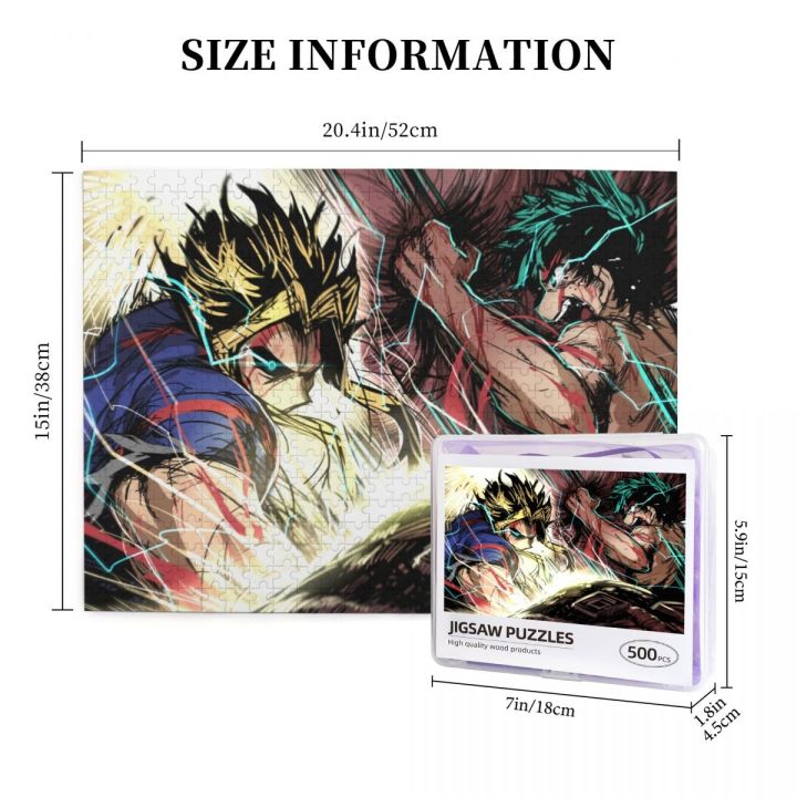 my-hero-academia-all-might-2-wooden-jigsaw-puzzle-500-pieces-educational-toy-painting-art-decor-decompression-toys-500pcs