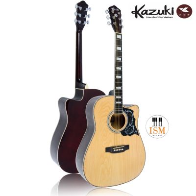 Kazuki กีต้าร์โปร่ง ชายเว้า 41" Acoustic Guitar 41" Cutaway รุ่น DLKZ-41C