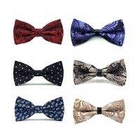 High Quality Fashion Classic Two Layer Bowtie For Men Groom Wedding Party Butterfly Bow Tie Set Male Gift