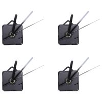 5 Pack Replacement Wall Clock Pendulum Movement Mechanism Quartz Clock Motor with Hands &amp; Fittings Kit(Black)