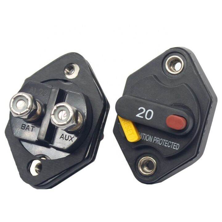 12V32V DC 10A 15A 20A 30A 40A 50A IP67 Waterproof Circuit Breaker Blow Reset Fuse Switch