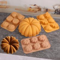 3D Pongal Love Heart Silicone Baking Mold DIY Pumpkin Nut Leaves Joy of Harvest Fondant Cake Craft Decorating Tool Bread  Cake Cookie Accessories