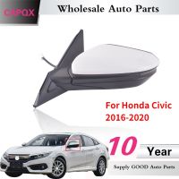 กระจกมองหลังกระจกมองหลังด้านนอก CAPQX 3/5/7ชุดประกอบสำหรับฮอนด้า Civic 2016 2017 2018 2019 2020