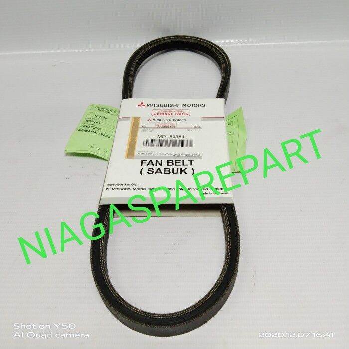 FANBELT POWER STEERING L300 MD180581 MITSUBISHI ORIGINAL FAN BELT