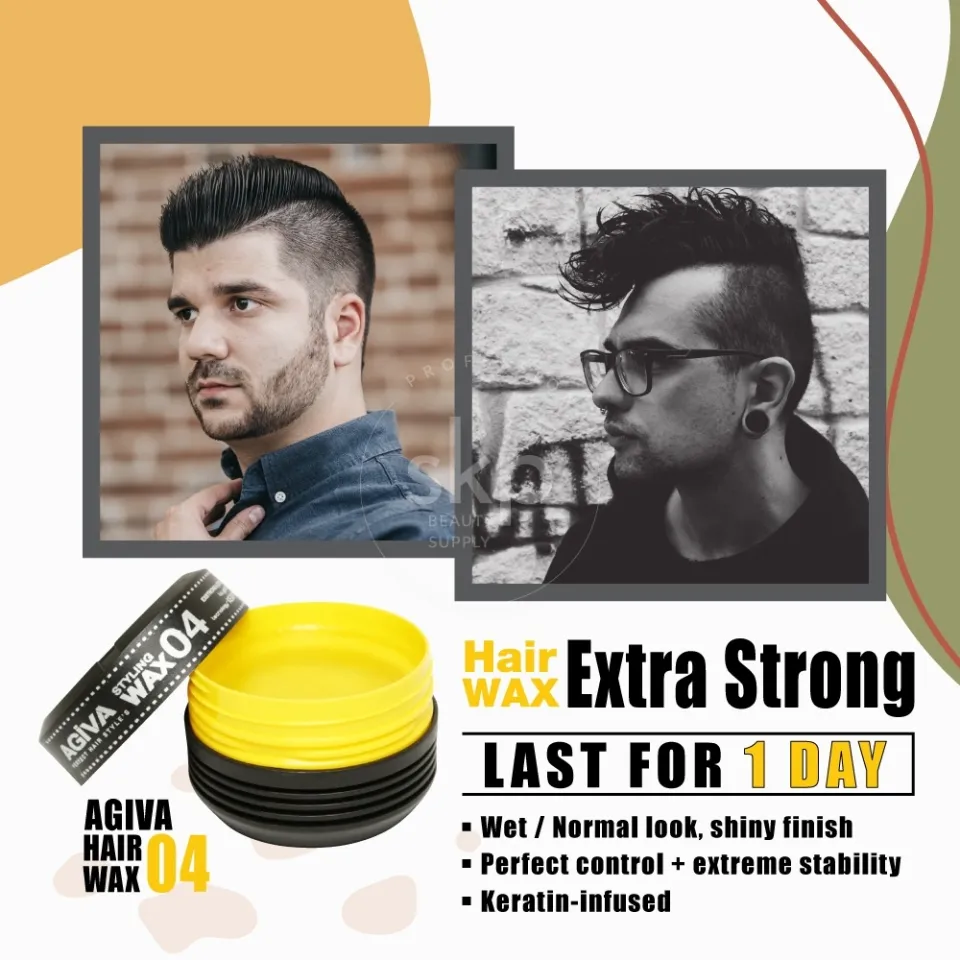MADE IN TURKEY) NEW AGIVA STYLING HAIR POMADE WAX 01-10 155ML / 90ML - PCQ  Hair & Beauty Products