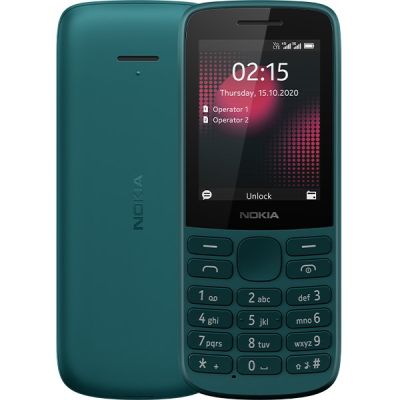 Nokia 215 4G โทรศัพท์มือถือ โนเกีย มือถือ หน้าจอ 2.4 นิ้ว Unisoc UMS9117  หน่วยความจำ RAM 64 MB  ROM 128 MB  แบตเตอรี่ 1,150 mAh