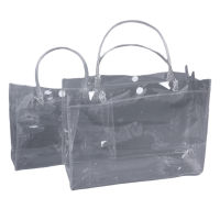 [Kliniki] Clear Tote Bag Shopping Carrier Bag กระเป๋าถือพีวีซีโปร่งใสกระเป๋าสะพายชายหาด