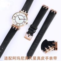 ✸❖◄ สายนาฬิกาหนังแท้สำหรับ Armani Starry Series Ar11244 1925 11293 11223 Womens Watchband