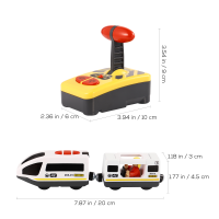 รถไฟไฟฟ้าของเล่นเด็กชุด Rc ของเล่นรุ่นควบคุมระยะไกลคริสต์มาสดำเนินการเด็กรถไฟชุดหัวรถจักรเครื่องยนต์ติดตามไม้