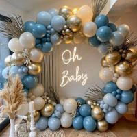 Pas Ocean Blue Balloon Arch Garland Kit For Baby Shower Party Supplies Backdrop Wedding Decoration Baptism Ballons Globs