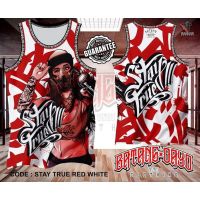 STAY TRUE RED WHITE JERSEY FULL SUBLIMATION PRINT