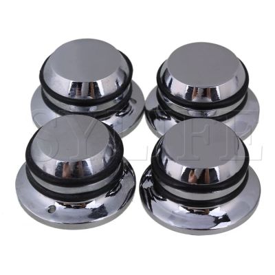 4 Pieces Chrome Plated Speed Control Dome Knob for Electric Guitar Silver Guitar Bass Accessories