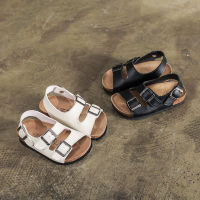 2023 summer childrens cork non-slip sandals boys parent-child shoes girls breathable beach shoes