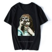 Classic 1970S Horror Movie Exorcist Art Mens T-Shirt Many Options Graphic T Shirt Men Cotton Tshirt Tees Harajuku Streetwear 【Size S-4XL-5XL-6XL】