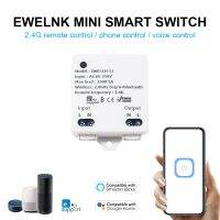 2023 latest EWELINK สมาร์ท Wifi โมดูลเปิดประตูโรงรถ 1CH AC 220V 230V 2.4G รีโมทคอนโทรล Inching Relay สำหรับ Alexa Google Home