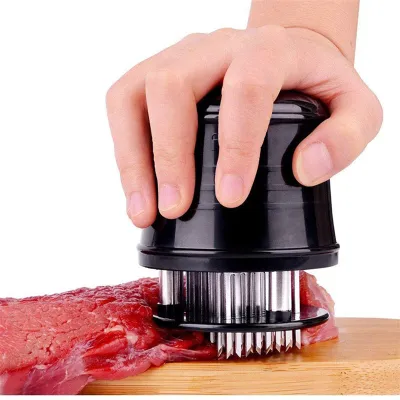 Professional Needle Meat Tenderizer 56 Stainless Steel Blades Tender Meat Hammer Beef Steak Chicken Pork Kitchen Cooking Tools