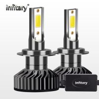 Infitary Canbus H7 H4 Led Car Light Bulbs H1 H11 H3 H13 H27 HB3 HB4 9007 72W 12000LM 6500K Waterproof Auto Headlight Bulbs  LEDs  HIDs