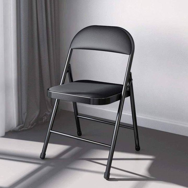 wowwww-เก้าอี้เหล็ก-เก้าอี้เบาะหนังพับได้-เก้าอี้พับ-เก้าอี้กินข้าว-เก้าอี้-เก้าอี้เหล็กสีดำ-ราคาถูก-เก้าอี้-สนาม-เก้าอี้-ทํา-งาน-เก้าอี้-ไม้-เก้าอี้-พลาสติก