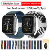 สายผ้าไนลอนสำหรับนาฬิกา Realme Watch 3 Pro อะไหล่สายนาฬิกาข้อมืออุปกรณ์เสริมสำหรับนาฬิกา Realme Watch 2 Pro/Realme Watch TechLife S 100