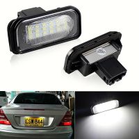 2pcs Canbus LED License Number Plate Light Assembly Replacement For Mercedes Benz C-class W203 R230 W209 C209 A209 SL CLK Class