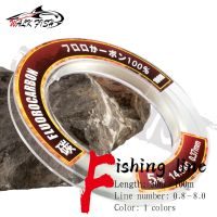 WALK FISH 100 Ture Fluorocarbon Fishing Line 50M 100M Super Strength 0.14-0.6mm Monofilament Carbon Fiber Leader Fishing Line