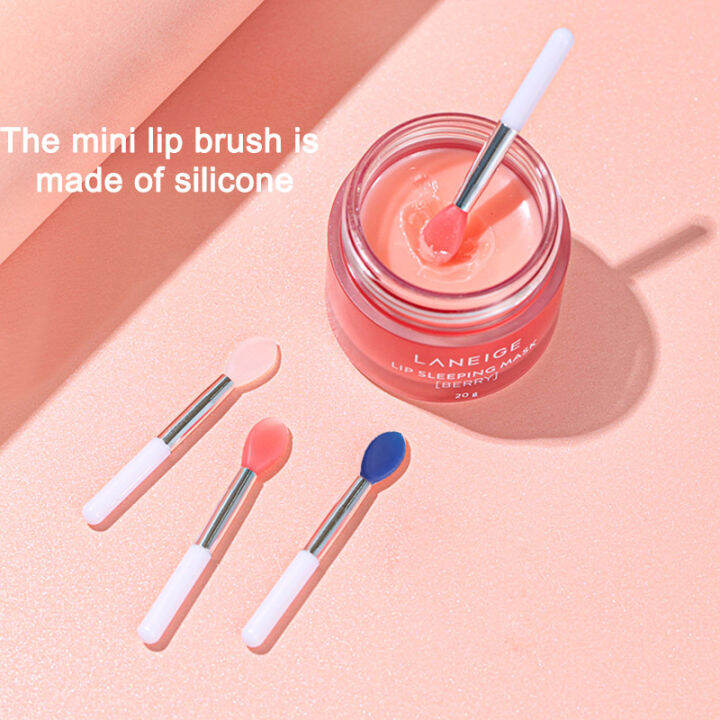 🔥 Mini Lip Mask Lip Brush Lipstick Silicone Brush Portable Good Fit Makeup Brush Lazada PH