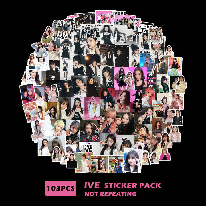 csbi 103pcs/set Kpop IVE THE 1ST ALBUM I’VE IVE PVC Stickers Yujin
