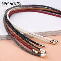 High Quality PU Leather Braided Belts For Women Dress Jeans Decorative Belts Women Waist Rope Woven Knotted Straps Waist Chain