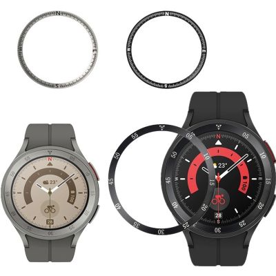กรอบวงแหวนสำหรับ Galaxy Watch 5 Pro 45Mm เคสนาฬิกาโลหะไทม์แคลอุปกรณ์เสริมสำหรับแต่งรถสำหรับ Galaxy Watch 5 Pro
