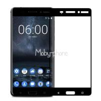 P-One ฟิล์มกระจกนิรภัย Nokia 6 เต็มจอ กาวเต็ม (สีดำ)