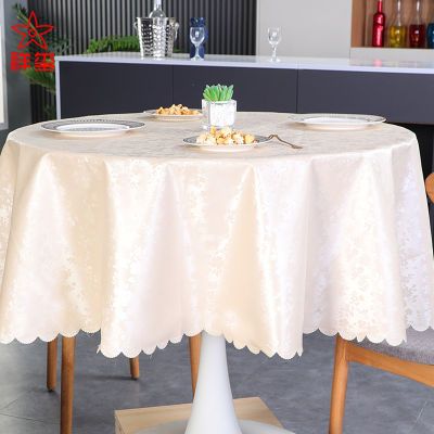 ผ้าปูโต๊ะ PU ทรงกลมกันน้ำและกันคราบมันได้ผ้าปูโต๊ะร้านอาหารแผ่นรองจานพีวีซีสำหรับใช้ในบ้านผ้าปูโต๊ะพลาสติกนอร์ดิกสไตล์อิน Linguaimy