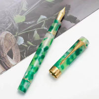 Jinhao ศตวรรษที่100ชุดปากกาแฟนตาซีสีเขียวเขียนปากกาหมึกอุปกรณ์การเรียนสำนักงานธุรกิจของขวัญปากกา