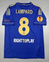 เสื้อบอล ย้อนยุค เชลซี เหย้า 2012 Retro Chelsea Home เรโทร คลาสสิค 2012-13 พร้อมเบอร์ชื่อ 8 ​LAMPARD อาร์มยูโรป้า ครบชุด