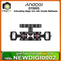 SALE Andoer D7000S - Articulating Magic Arm with Double Ballheads เมจิกอาร์มพร้อมหัวบอล2หัว ##กล้องถ่ายรูป ถ่ายภาพ ฟิล์ม อุปกรณ์กล้อง สายชาร์จ แท่นชาร์จ Camera Adapter Battery อะไหล่กล้อง เคส