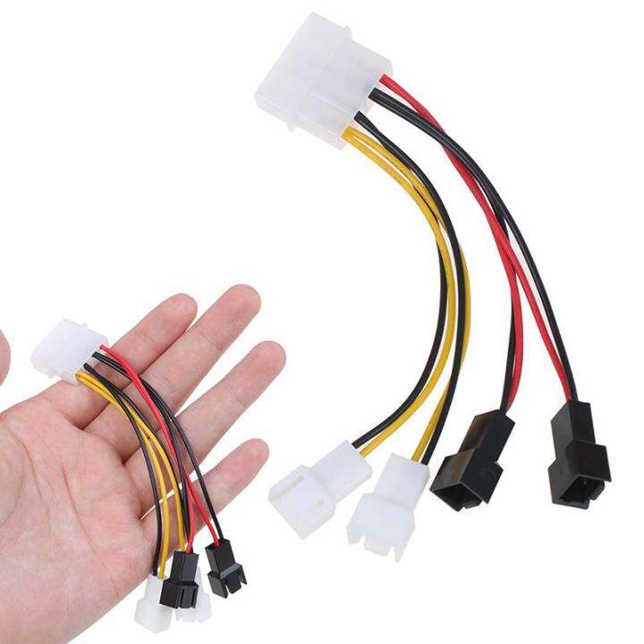 PC 4Pin Molex/IDE to 3Pin CPU/Chasis/Case Fan Power Cable Adapter