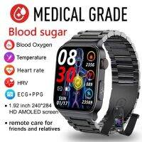 【LZ】 2023 New Blood Glucose High-end Smart Watch Men AMOLED 1.92 inch HD ECG Blood Pressure Monitoring Waterproof Healthy Smartwatch