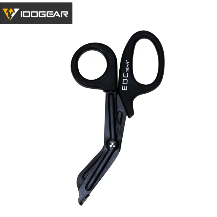 IDOGEAR Tactical Medical Cutter Curved Shear Bandage First Aid Shears ...