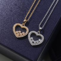 European And American New 925 Sterling Silver Heart Necklace For Womens Fashion And Luxury Brand Jewelry Valentines Day Gift