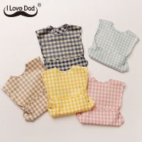 【DT】hot！ Baby Bibs Sleeveless Feeding Toddler Boys Apron Infant Bib Breathable Splash-proof With Pockets