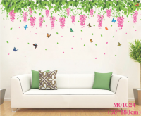 สติ๊กเกอร์ติดผนัง Wall Sticker สติ๊กเกอร์ติดผนัง สติ็กเกอร์ติดผนัง สติ๊กเกอร์ต้นไม้ สติ๊กเกอร์ใบไม้ 1024