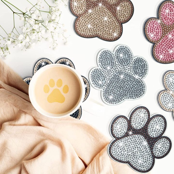 home-d-cor-with-diamond-painting-affordable-coaster-sets-animal-shaped-mats-amp-pads-diy-diamond-painting-kits-pet-themed-coasters