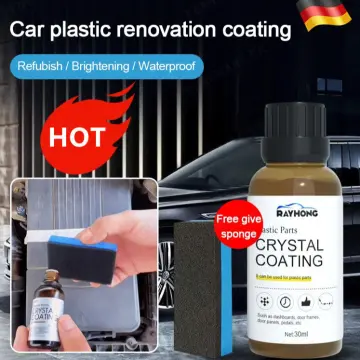 30ml/50ml Car Plastic Restorer Waterproof Plastic Refurbisher Rainproof  Plastic Refreshing Coating Automotive Interior Cleaning