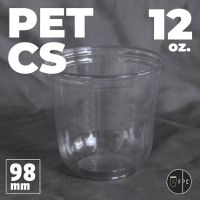 แก้วพลาสติก FPC PET CS - 12oz. Ø98 พร้อมฝา [50ชุด]